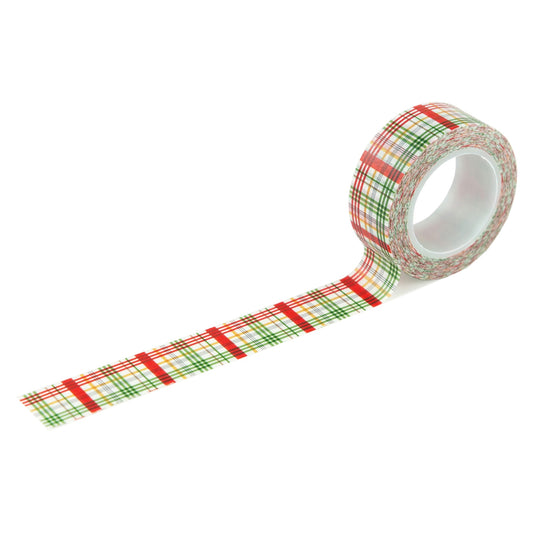 Winnie The Pooh Christmas Washi Tape - PLAID