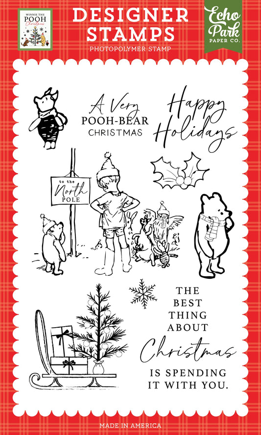 Winnie The Pooh Christmas Stamps VERY POOH