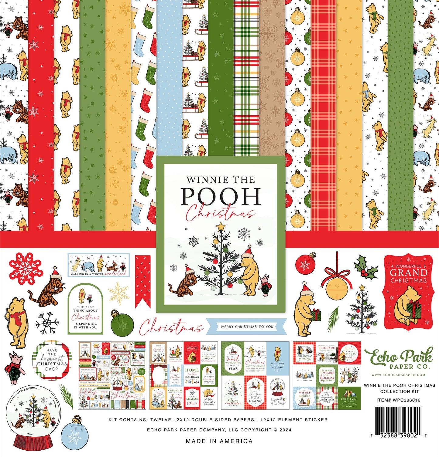 Winnie the Pooh Christmas Collection 12 x 12