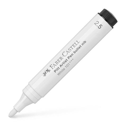 Faber-Castell PITT Artist Pen Big Bullet Tip, White,  Marker