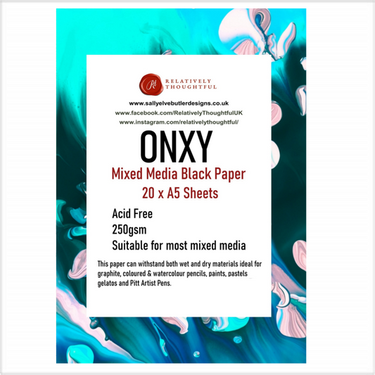 A5 Mixed Media Paper Black - ONXY