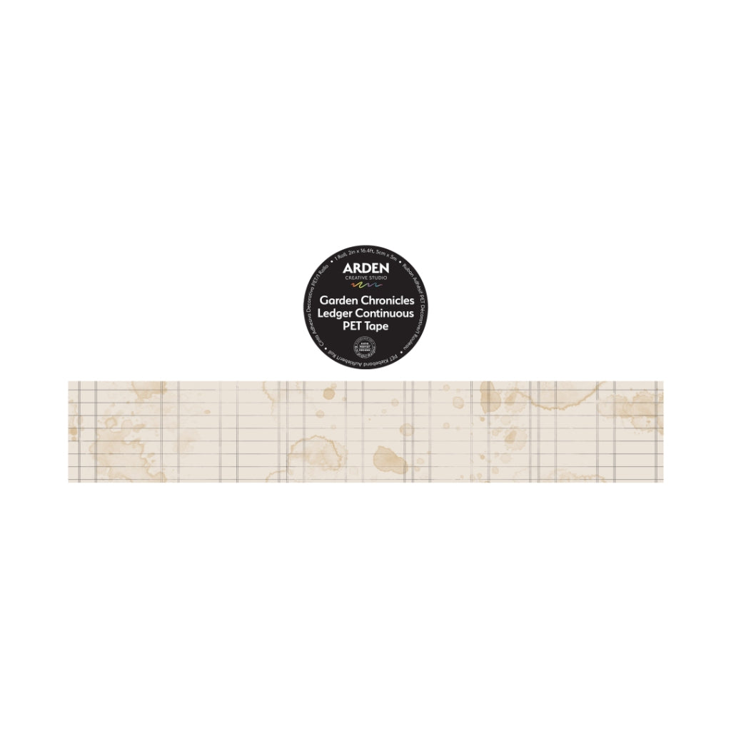 Arden Creative Studio Garden Chronicles Ledger Continuous PET Tape