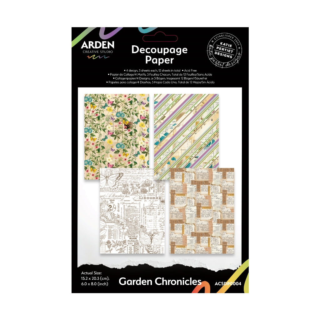 Arden Creative Studio Garden Chronicles 6in x 8in Decoupage Paper