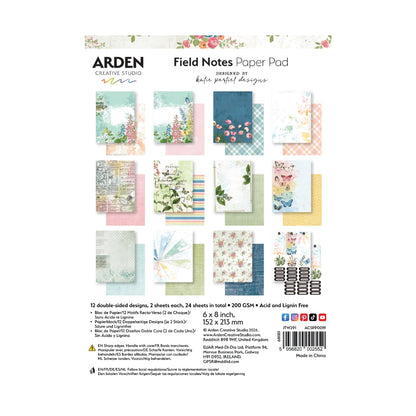 Arden Creative Studio Field Notes 6in x 8in Paper Pad
