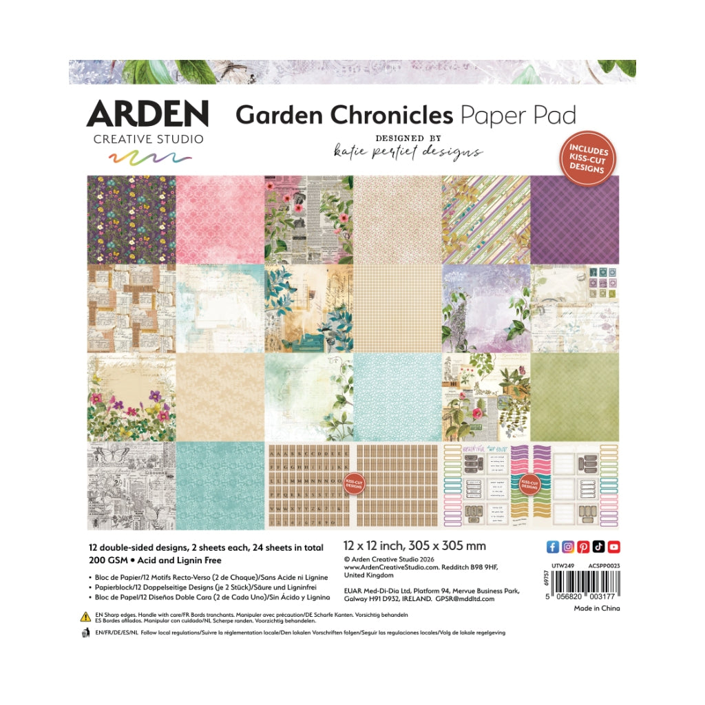 Arden Creative Studio Garden Chronicles 12in x 12in Paper Pad