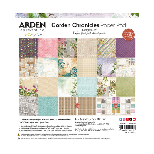 Arden Creative Studio Garden Chronicles 12in x 12in Paper Pad