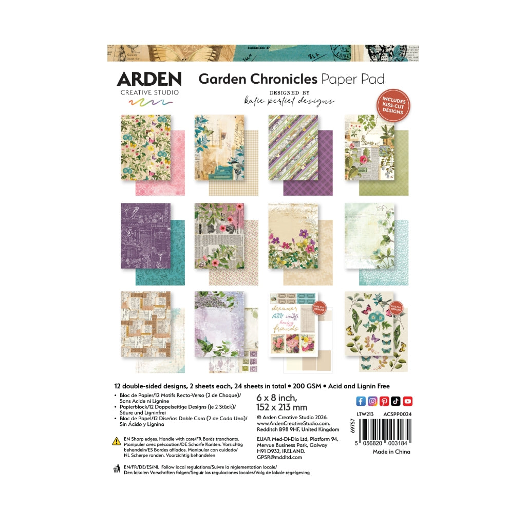 Arden Creative Studio Garden Chronicles 6in x 8in Paper Pad