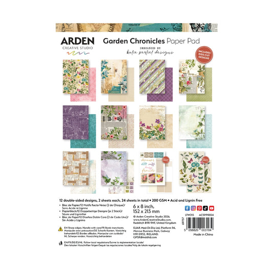 Arden Creative Studio Garden Chronicles 6in x 8in Paper Pad