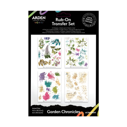 Arden Creative Studio Garden Chronicles 6in x 8in RubOn Transfer Set