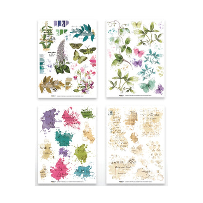 Arden Creative Studio Garden Chronicles 6in x 8in RubOn Transfer Set