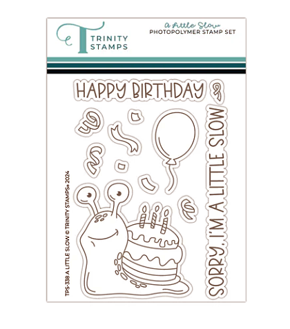 A Little Slow 3x4 Stamp and coordinating Die Set