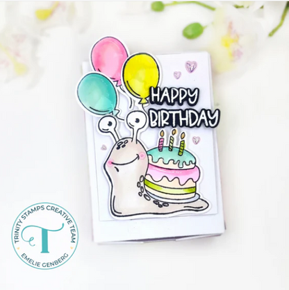 A Little Slow 3x4 Stamp and coordinating Die Set