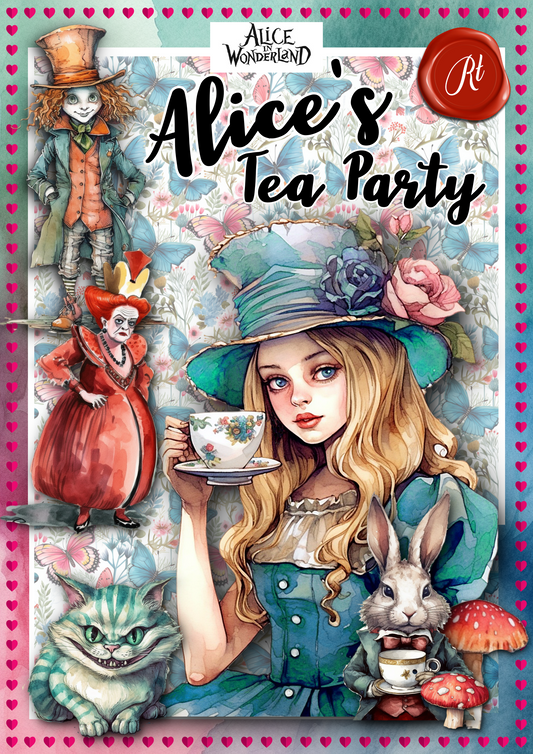 Alice's Tea Party Backgrounds - Paper Collection