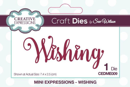 Sue Wilson Mini Expressions Wishing Craft Die