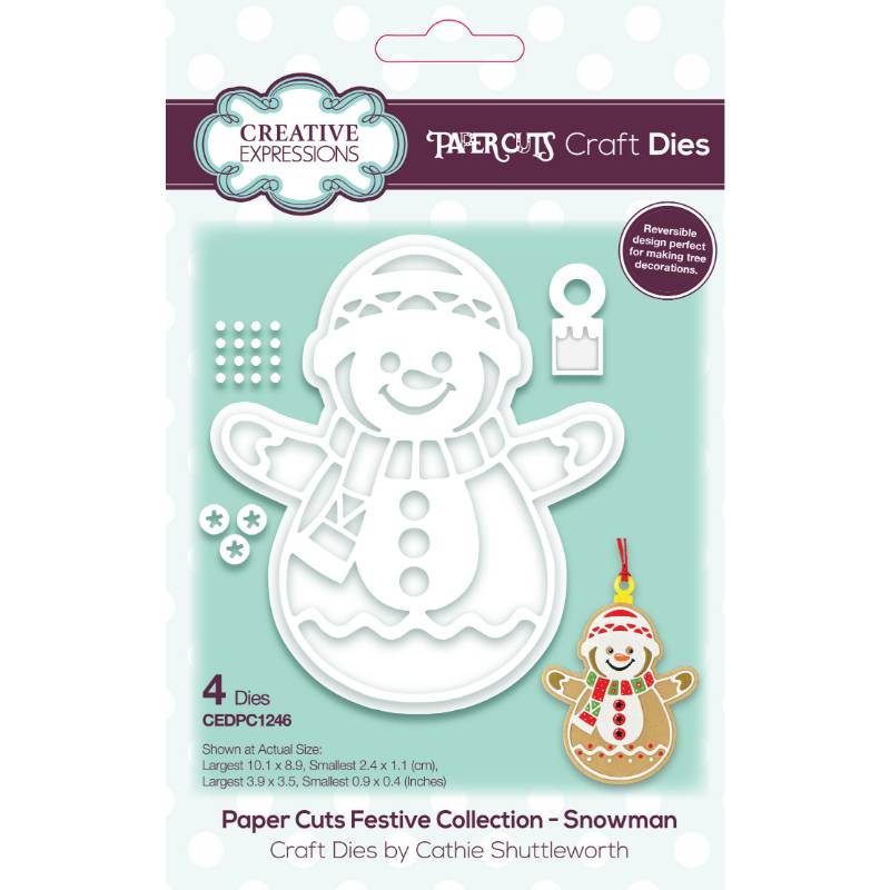 Paper Cuts Festive Snowman Craft Die