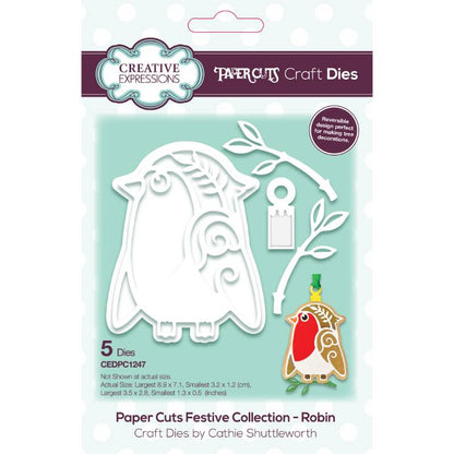 Paper Cuts Festive Robin Craft Die