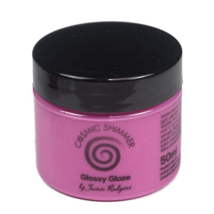 Cosmic Shimmer Jamie Rodgers Glossy Glaze Fuchsia Pink 50ml