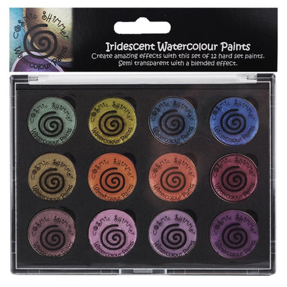 Cosmic Shimmer Iridescent Watercolour Palette Set 6 Antique Shades