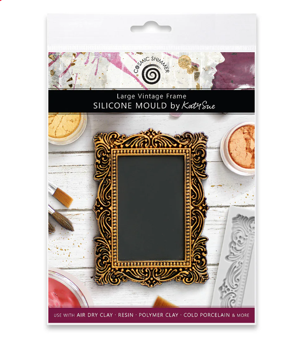 Cosmic Shimmer Large Vintage Frame Silicone Mould
