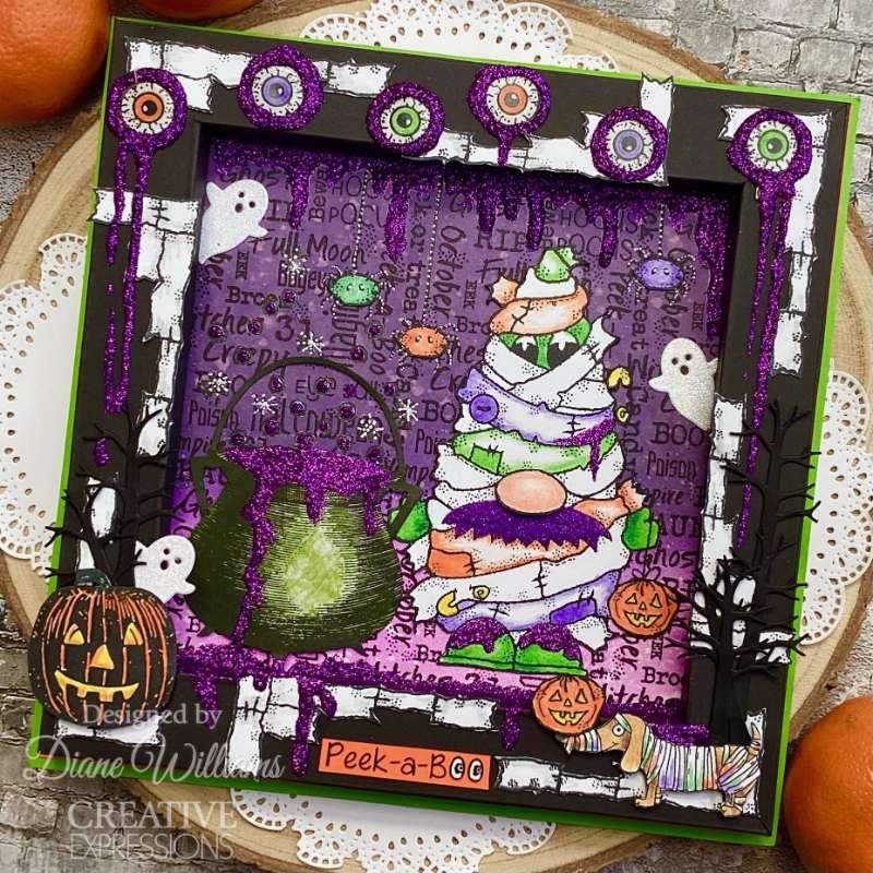 Jane's Doodles Happy Halloween 4 in x 6 in Clear Stamp Set