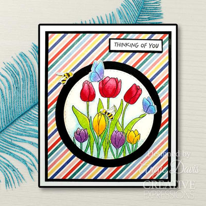 Jane’s Doodles Tulip & Crocus 4 in x 6 in Clear Stamp Set