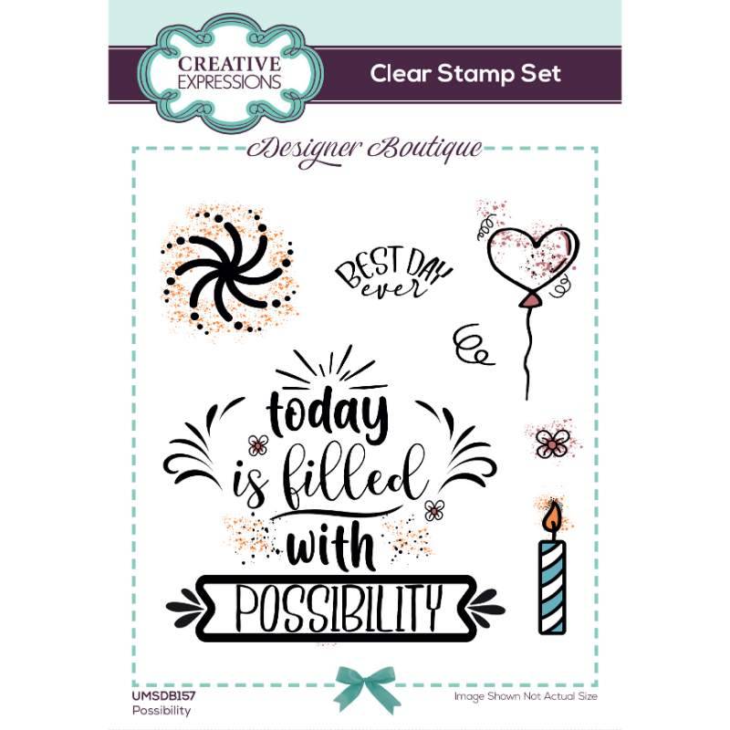 Designer Boutique Possibilty 4 in x 6 in Stamp Set