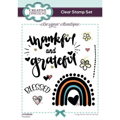 Designer Boutique Thankful 4 in x 6 in Stamp Set