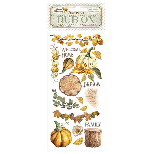 Golden Harmony pumpkins Rub-on