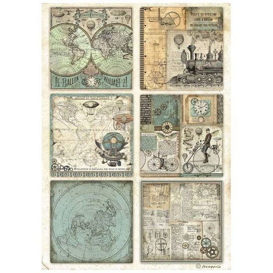 Voyages Fantastiques 6 Cards - A4Rice Paper