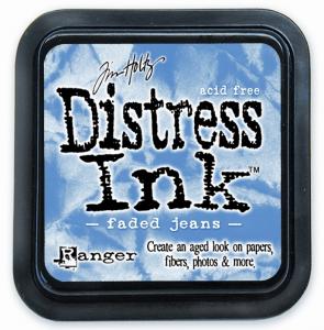 Distress Ink Faded Jeans