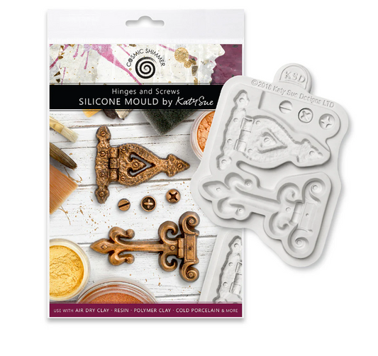 Cosmic Shimmer Hinges and Screws Silicone Mould