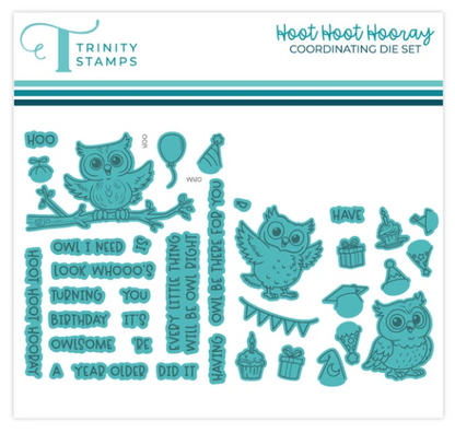 Hoot Hoot Hooray Coordinating Stamp and Die Set