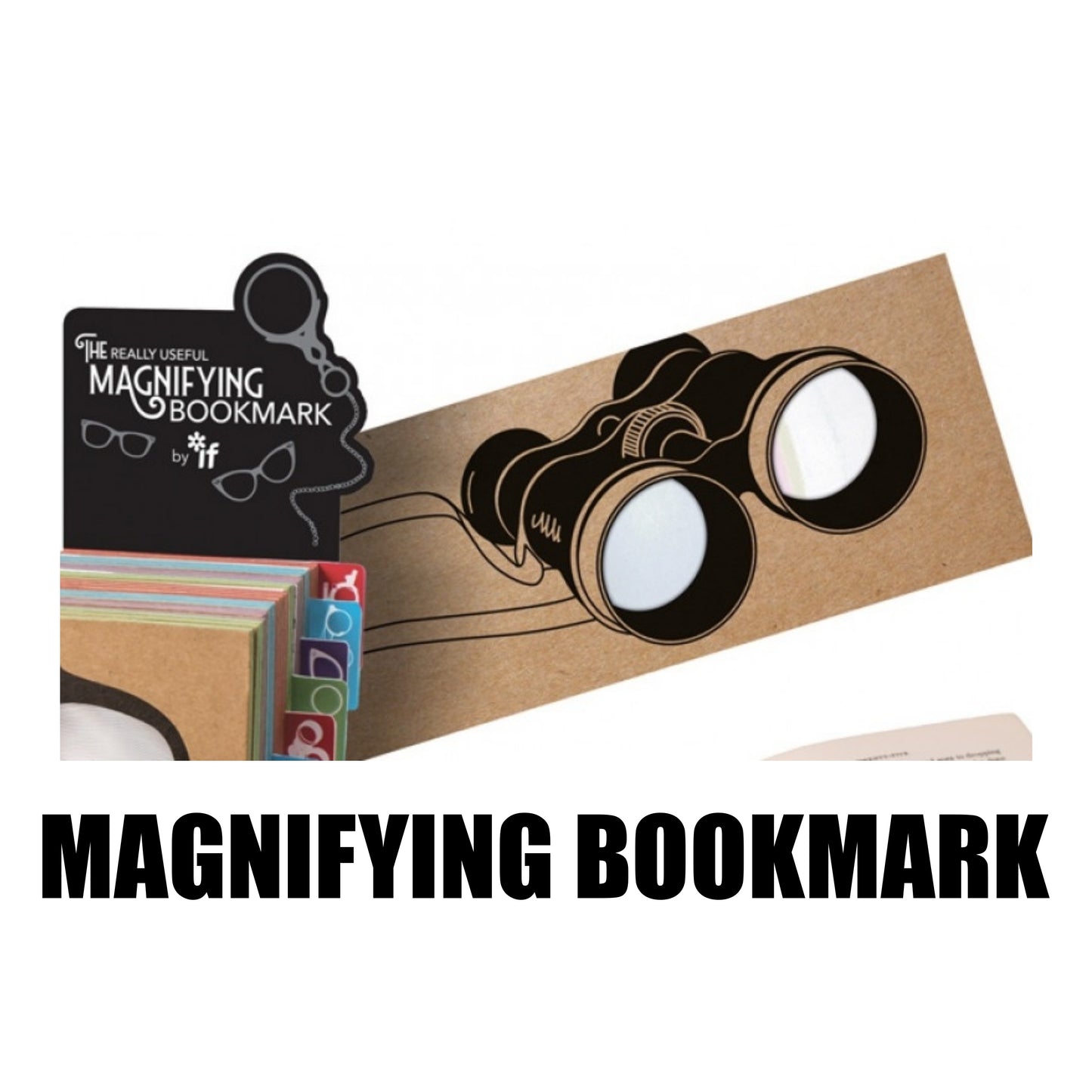 Magnifying Bookmark - Binoculars