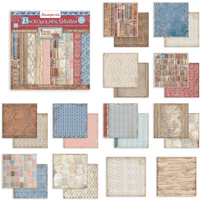 Vintage Library Backgrounds Selection