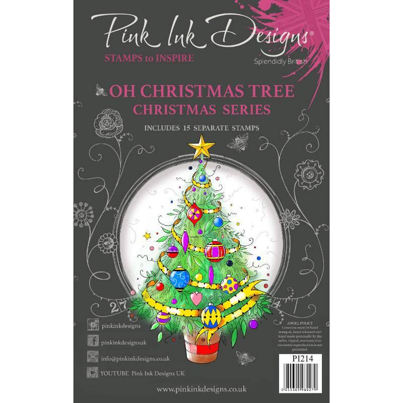 Oh Christmas Tree 6 in x 8 in Clear Stamp Set