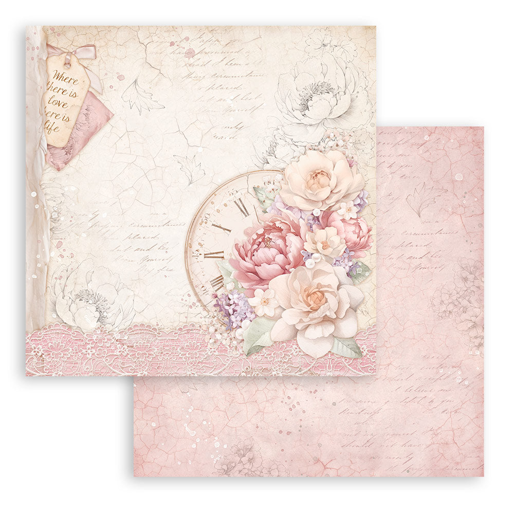 Romance Forever 8 x 8 pad - Stamperia