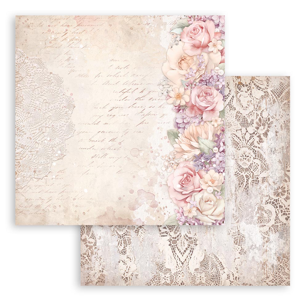 Romance Forever 8 x 8 pad - Stamperia