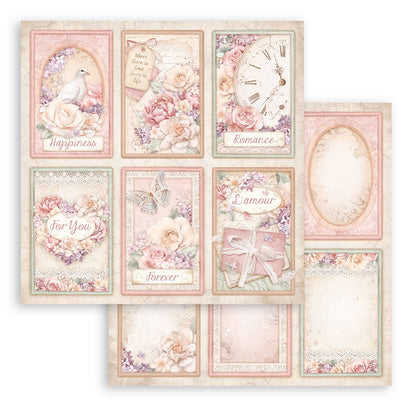 Romance Forever 8 x 8 pad - Stamperia