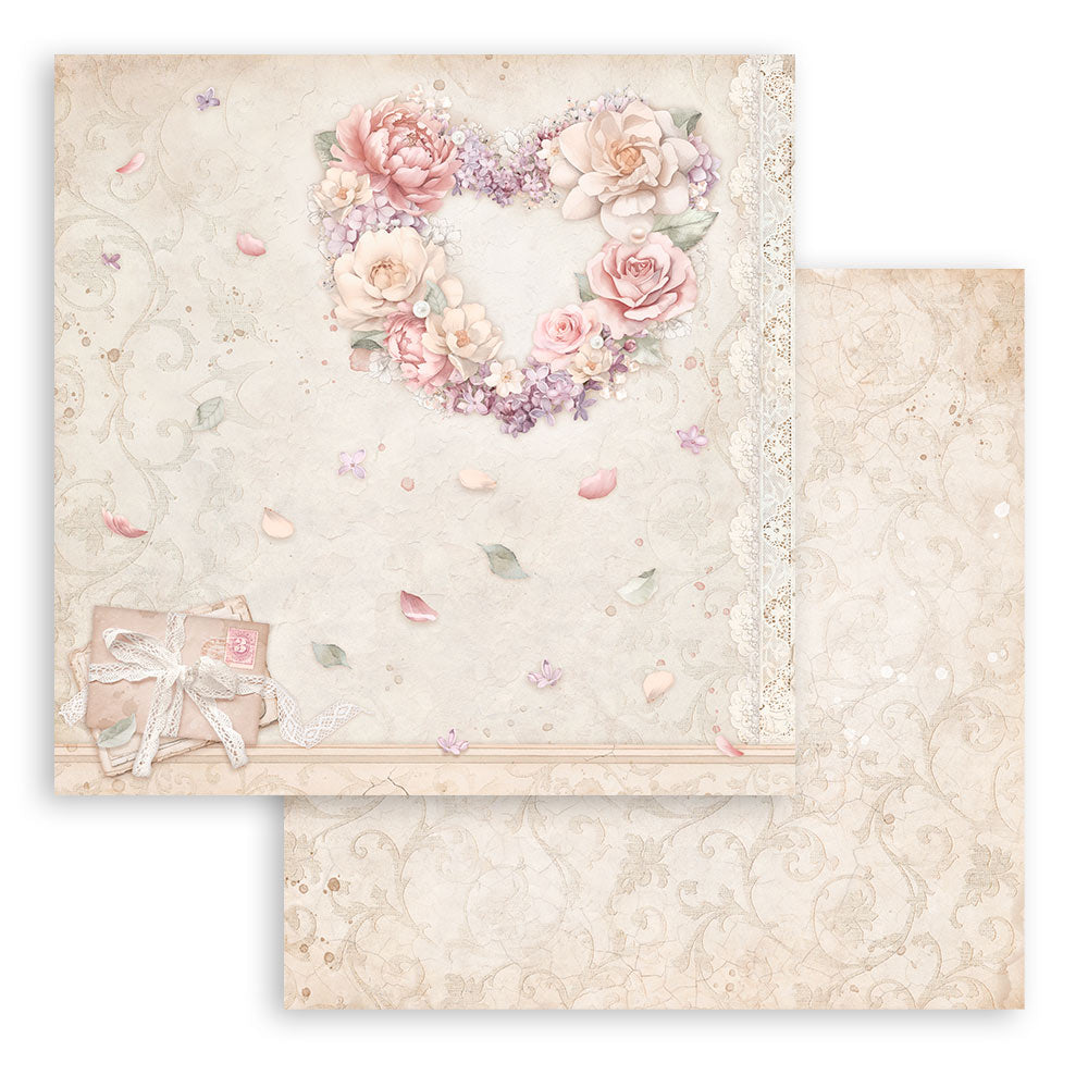 Romance Forever 8 x 8 pad - Stamperia