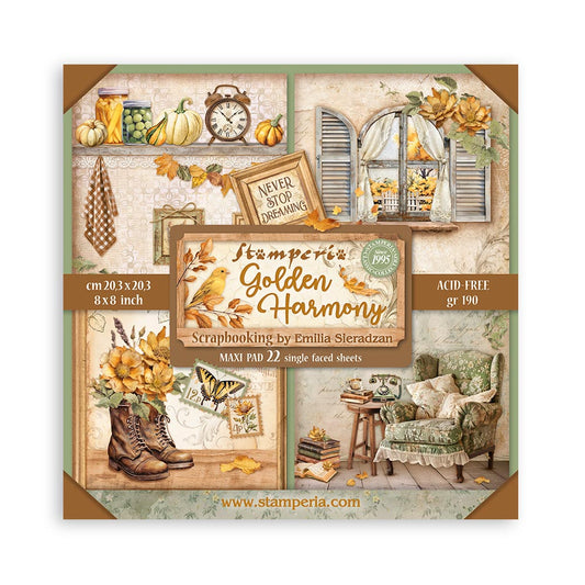 Golden Harmony Scrapbooking (8"X8") Single Face