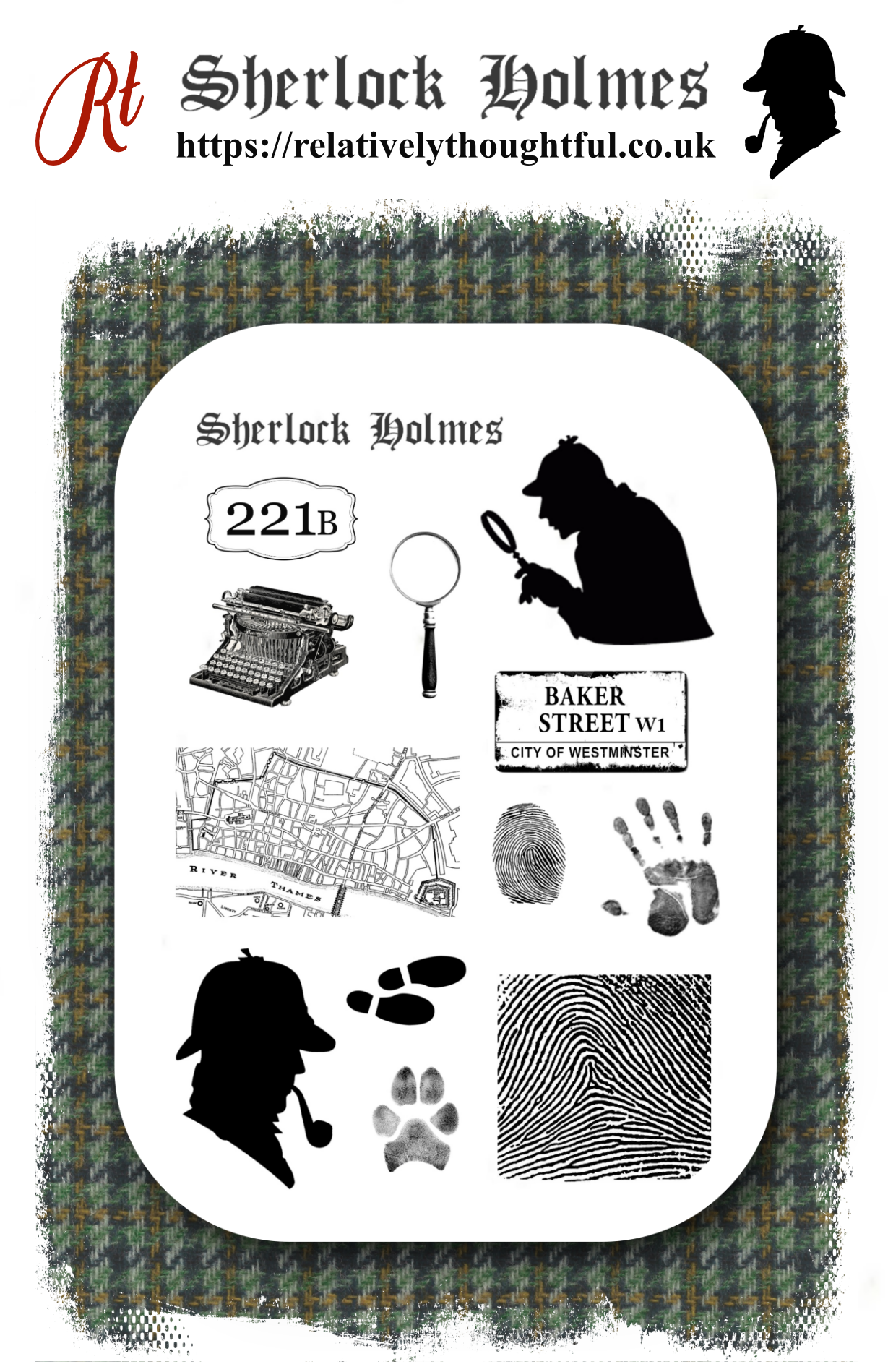 Sherlock Holmes A5 Stamp Set