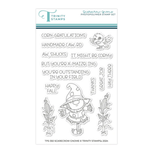 Scarecrow Gnome 4 x 6 Stamp Set