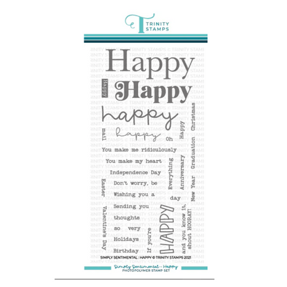 Simply Sentimental - Happy 4x8 Stamp Set