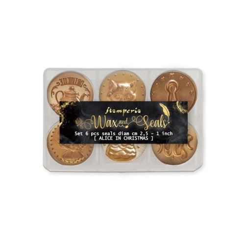 Stamperia Wax and Seals Seals Set - Alice in Christmas