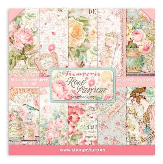 Rose Parfum 6 x 6 scrapbook pad