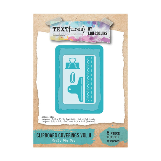TEXT{ures} Clipboard Coverings Vol.II Craft Die Set
