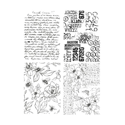 TEXT{ures} Beneath the Brambles  Decoupage Paper