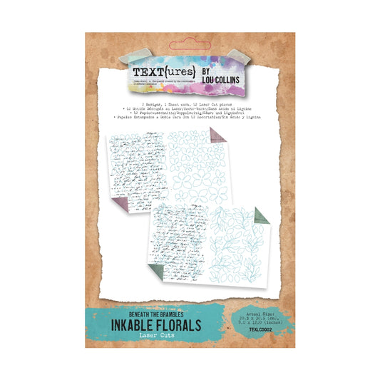 TEXT{ures} Beneath the Brambles Laser Cut Inkable Florals Pack