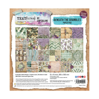 TEXT{ures} Beneath the Brambles 12in x 12in Paper Pad
