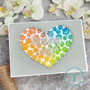 Paw Print Heart 6x6 Stencil